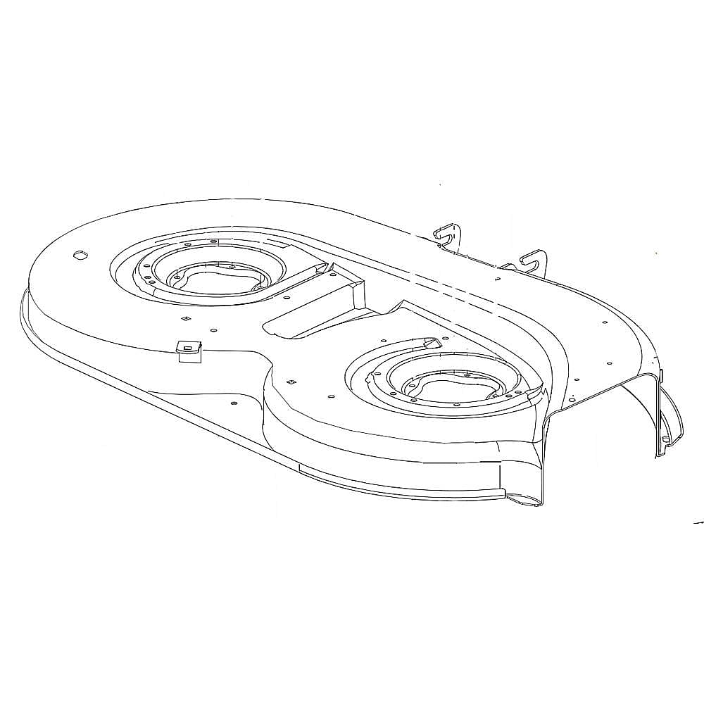 Part #903-0409D-4021, Lawn Tractor 42-In Deck Housing (Cub Cadet Yellow) (Replaces 903-0409D, 903-0409D-0716)
