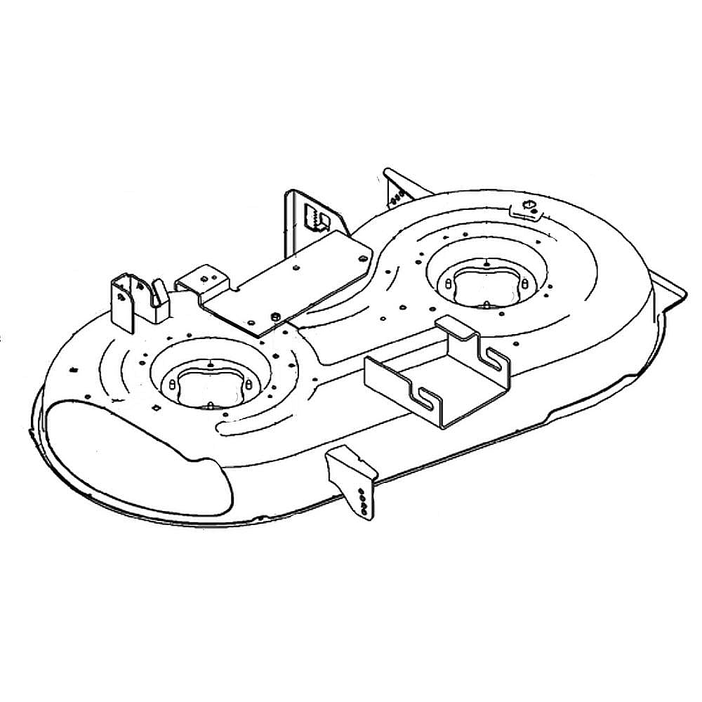 Part #903-04860A-0691, Lawn Tractor 42-In Deck Housing (Black Jack)