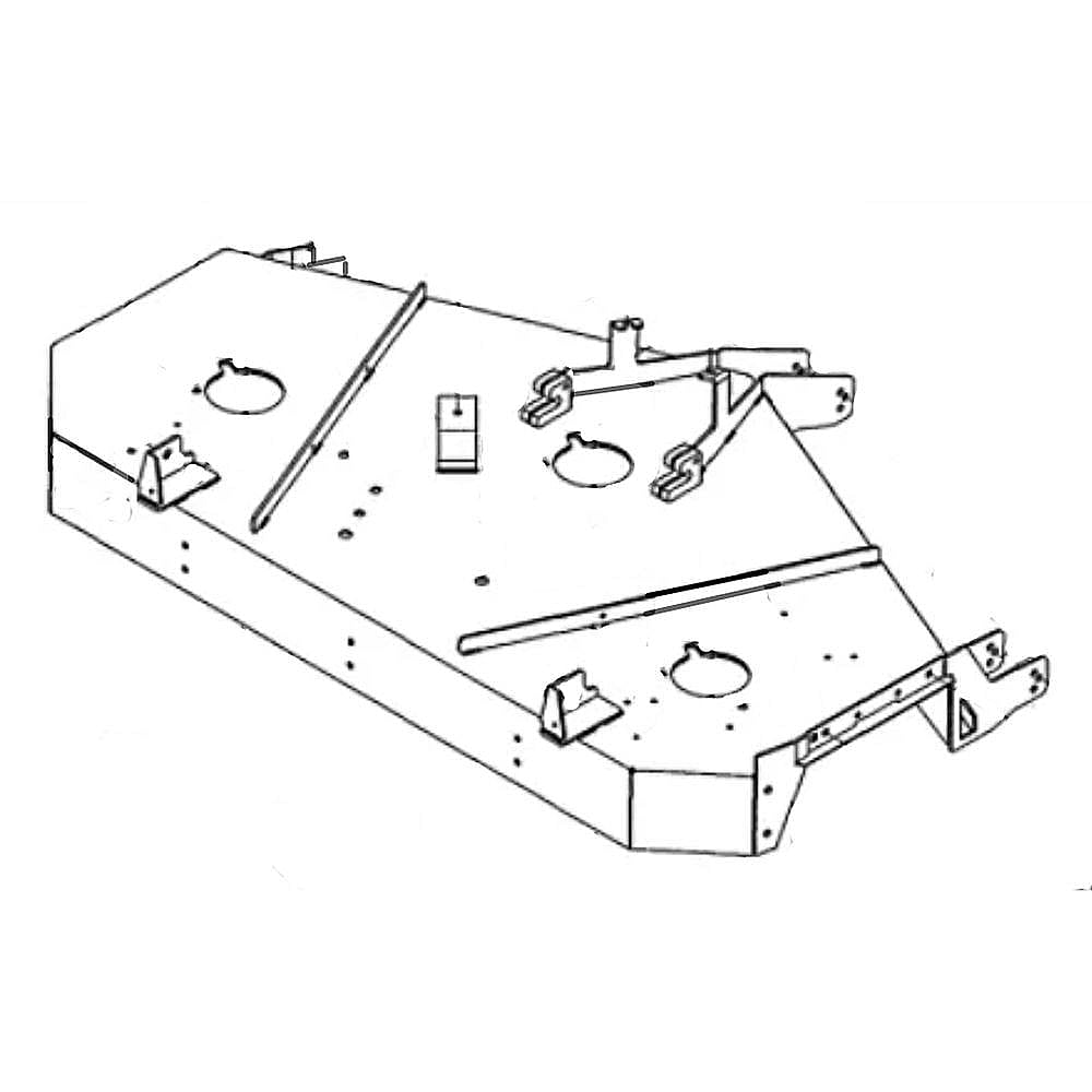 Part #903-05095C-4028, Lawn Tractor 60-In Deck Housing (Craftsman Yellow) / 72.00 x 42.00 x 15.00