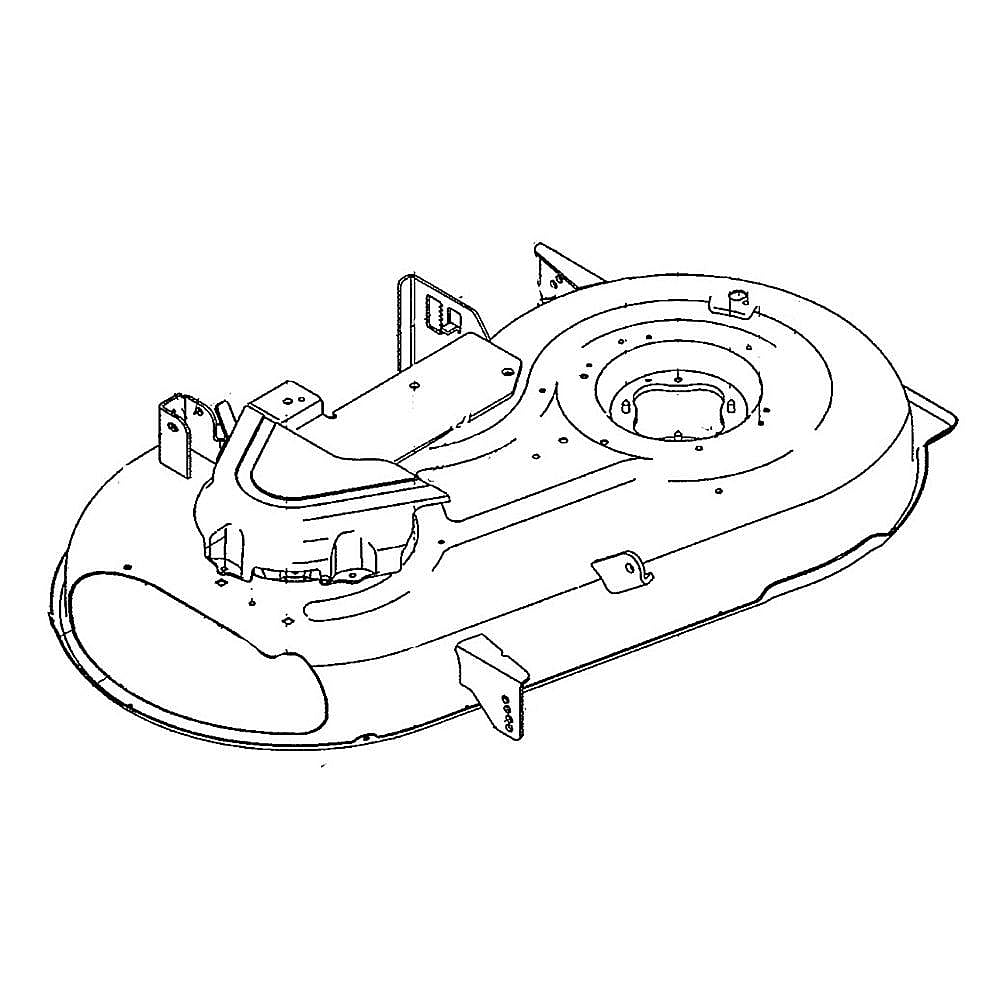 Part #753-11266-0637, Lawn Tractor 42-In Deck Housing (Powder Black) (Replaces 903-05125-4021, 903-05125-4033, 903-05125-4044)
