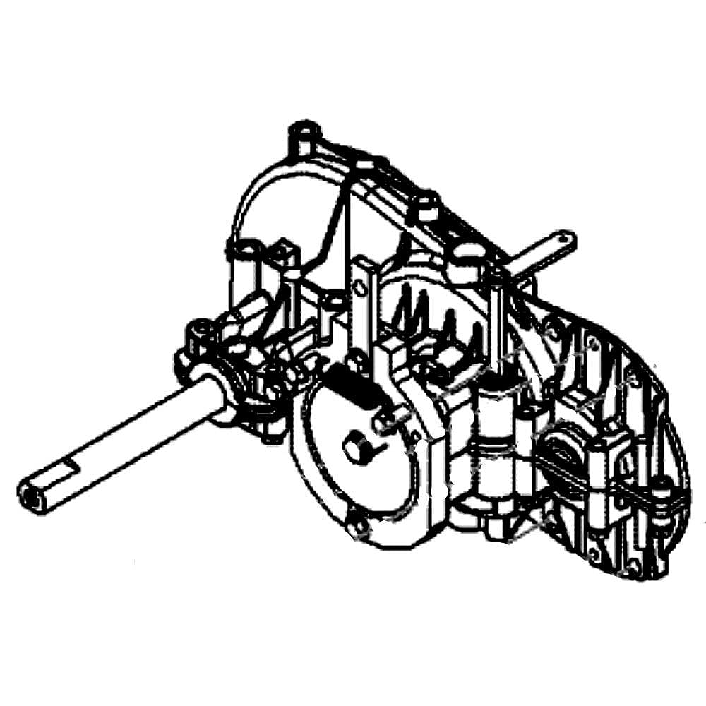 Part #918-04344, Mtd Lawn Tractor Zero-Turn Transaxle, Right / 14.90 x 11.70 x 6.20
