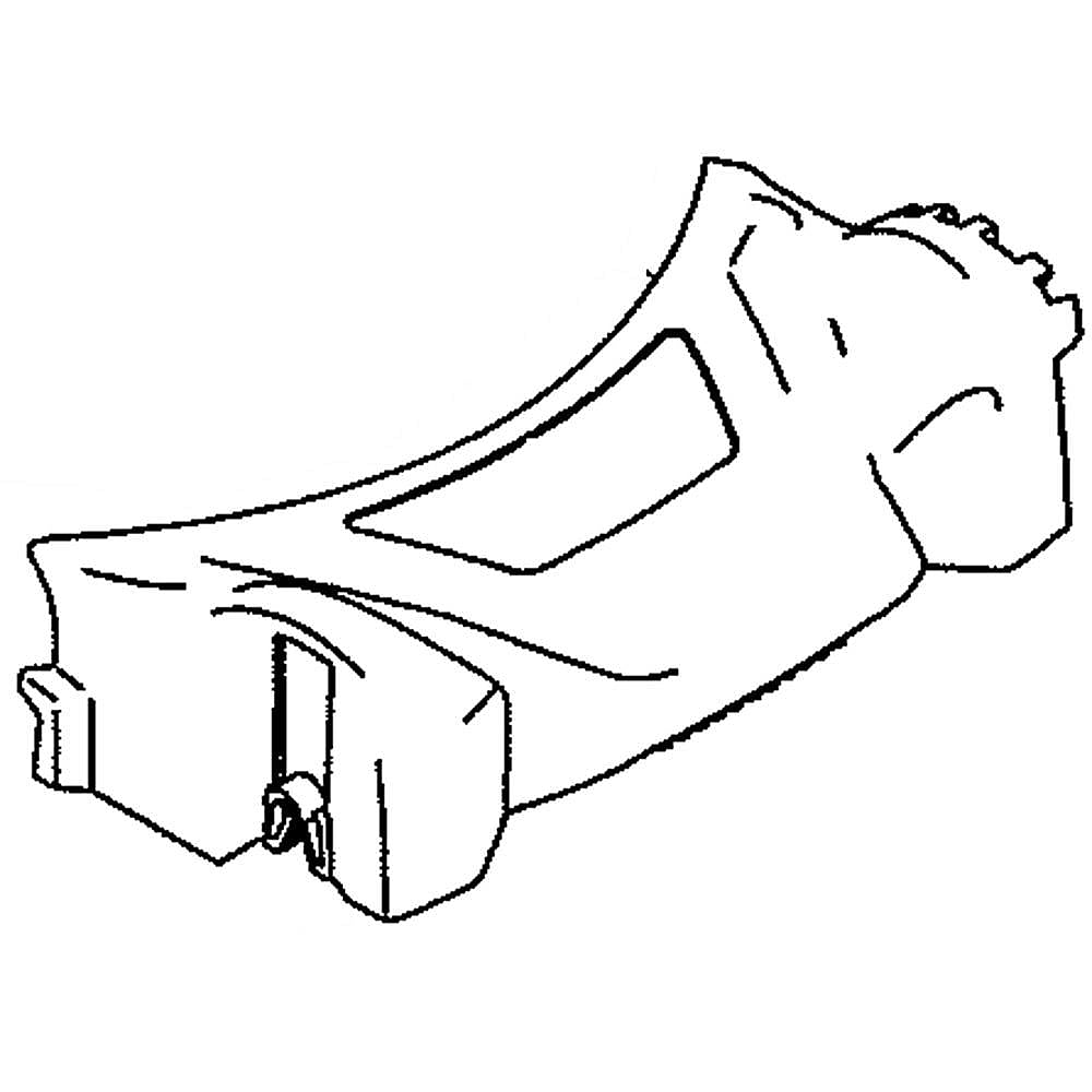 Part #931-10408, Lawn Mower Axle Cover, Front