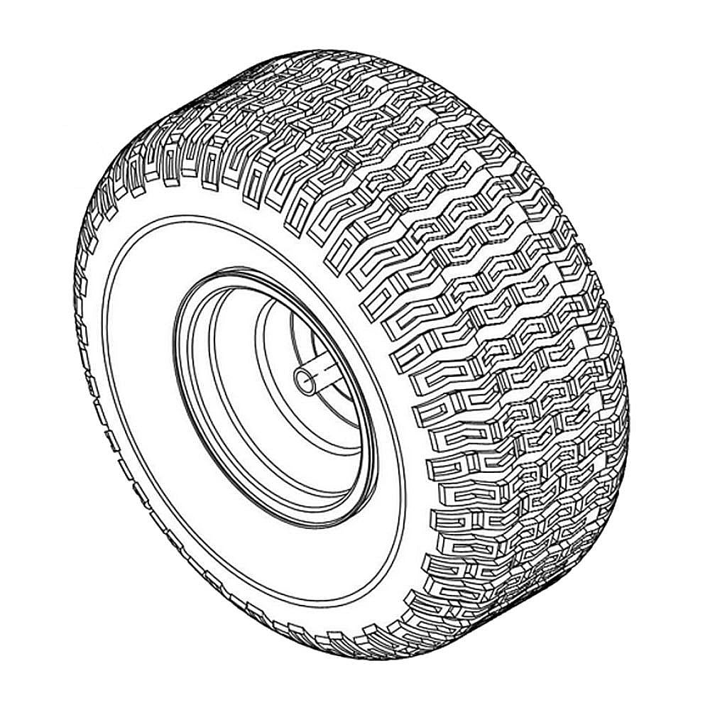 Part #934-04324-5043, Lawn & Garden Equipment Wheel Assembly