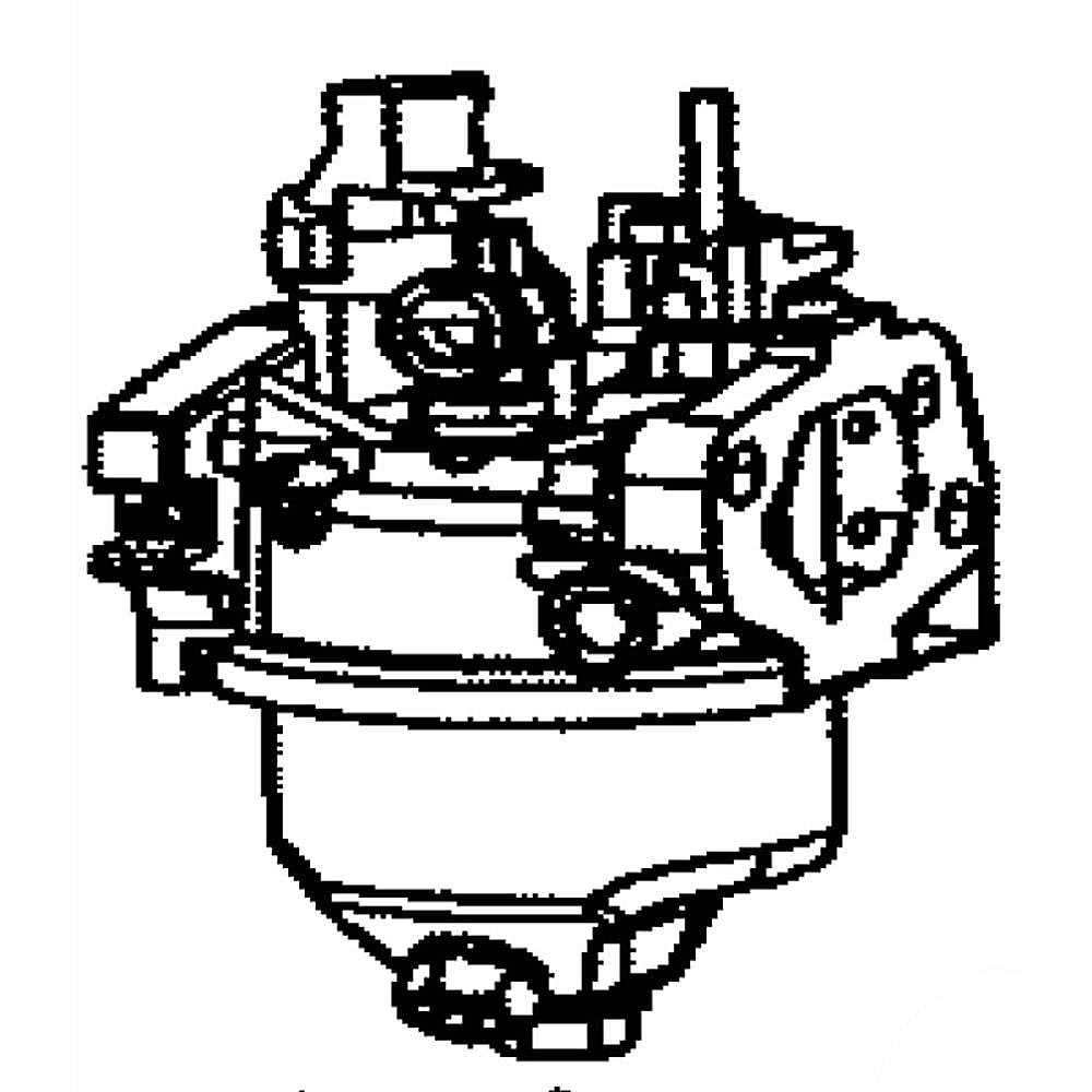 Part #951-05538, Mtd Lawn & Garden Equipment Engine Carburetor Assembly (Replaces 651-05538, 95105538)