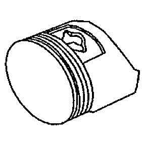 Part #951-12276, Lawn & Garden Equipment Engine Piston