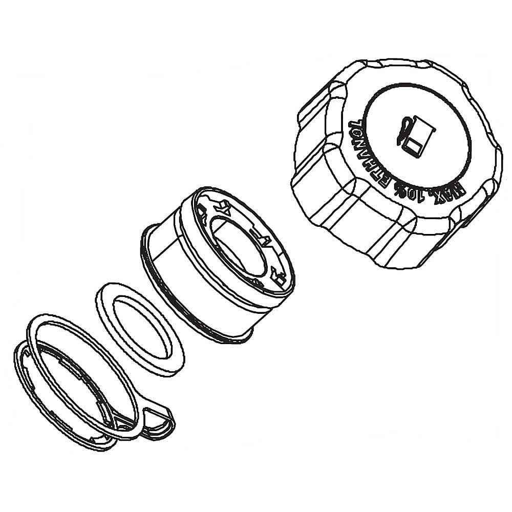 Lawn & Garden Equipment Engine Fuel Cap Assembly