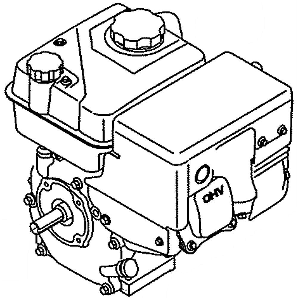 Part #952Z165-Wu, Mtd Lawn & Garden Equipment Engine