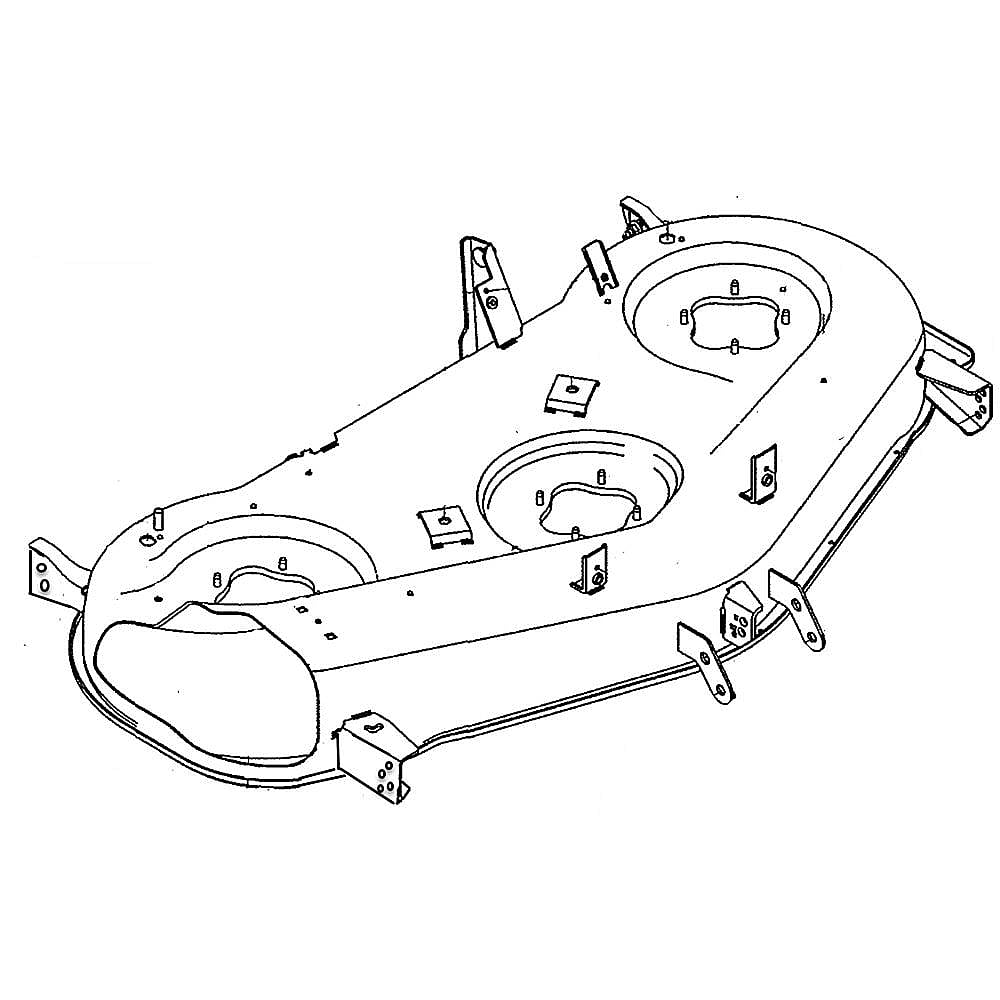 Part #983-05103D-4028, Lawn Tractor 50-In Deck Housing (Sears Yellow) (Replaces 983-05103C-4028)