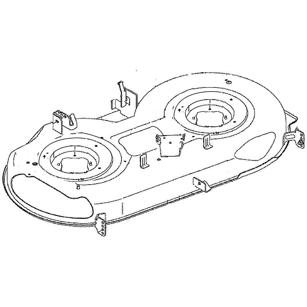 Part #983-05196, Lawn Mower 46-In Deck Housing / 50.00 x 31.00 x 10.00