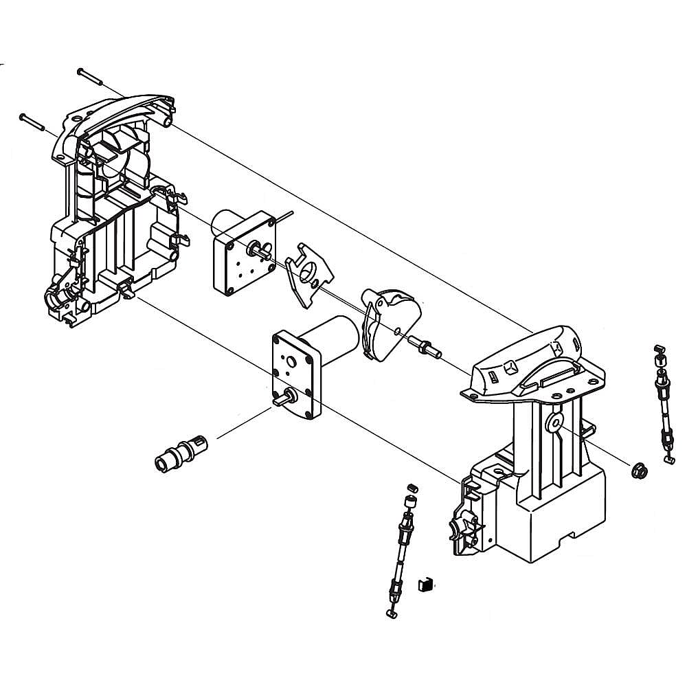 Part #984-05051, Snowblower Chute Control Assembly