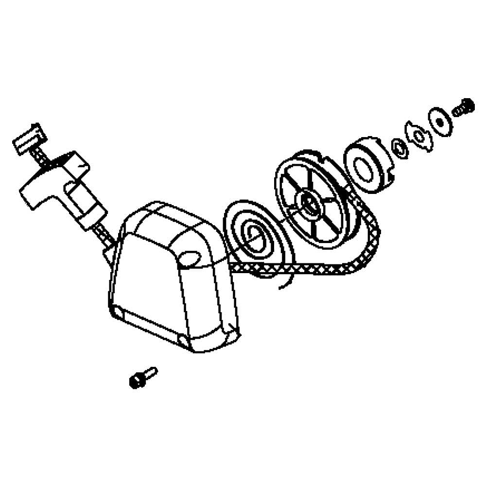 Part #501424327, Leaf Blower Recoil Starter Assembly