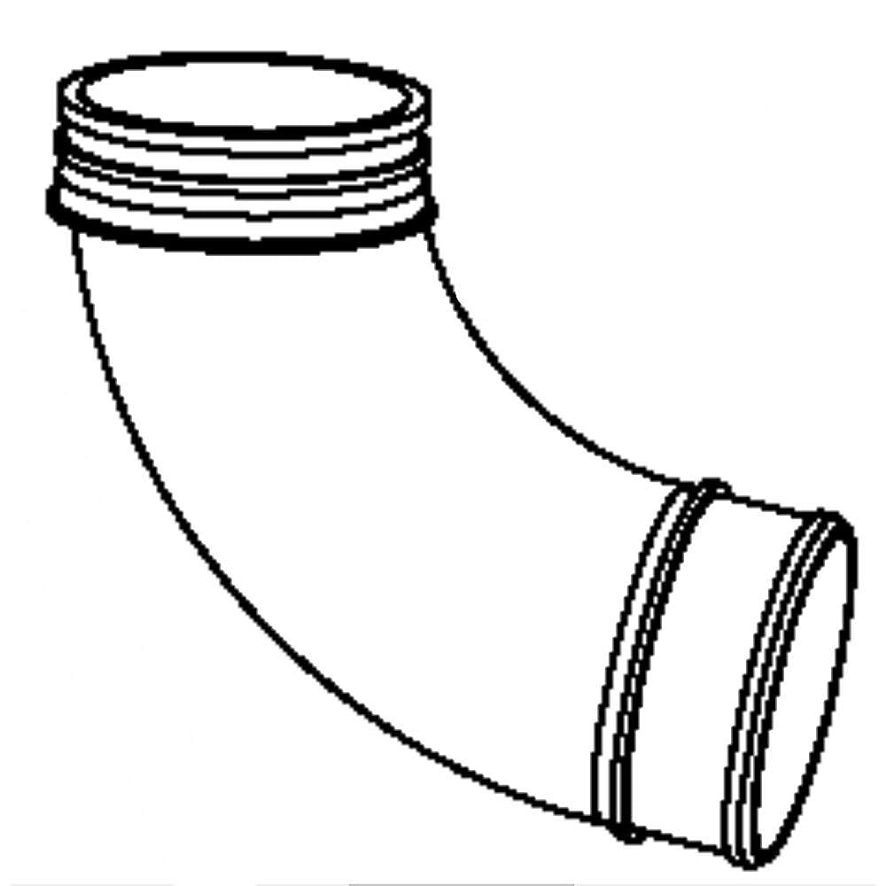 Part #501424337, Leaf Blower Elbow Tube