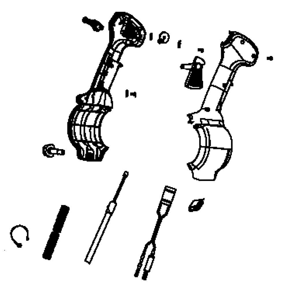 Part #501424345, Leaf Blower Control Handle Repair Kit