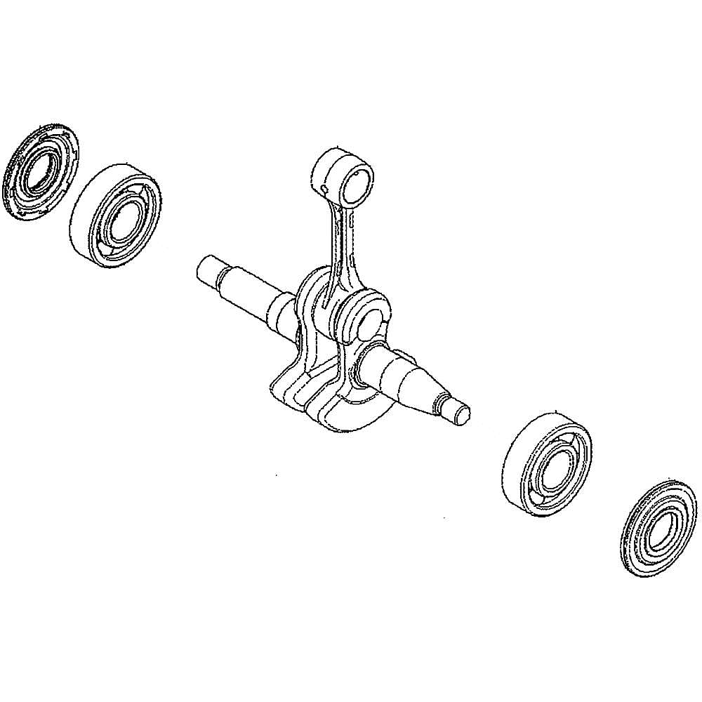 Part #525605001, Craftsman Chainsaw Engine Crankshaft Assembly