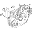 Chainsaw Engine Crankcase Assembly for Husqvarna 450 - Part 537438201