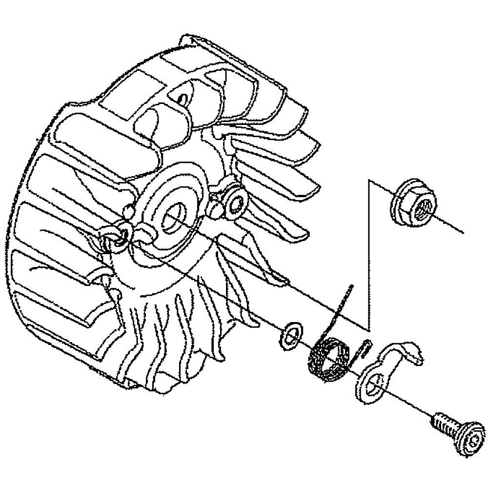 Part #544111801, Craftsman Chainsaw Engine Flywheel