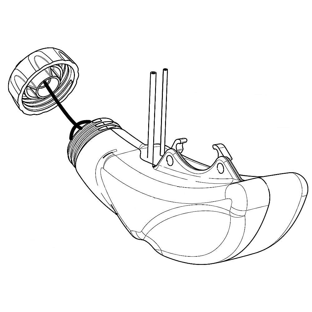 Part #581337213, Leaf Blower Fuel Tank Assembly (Replaces 581337209)