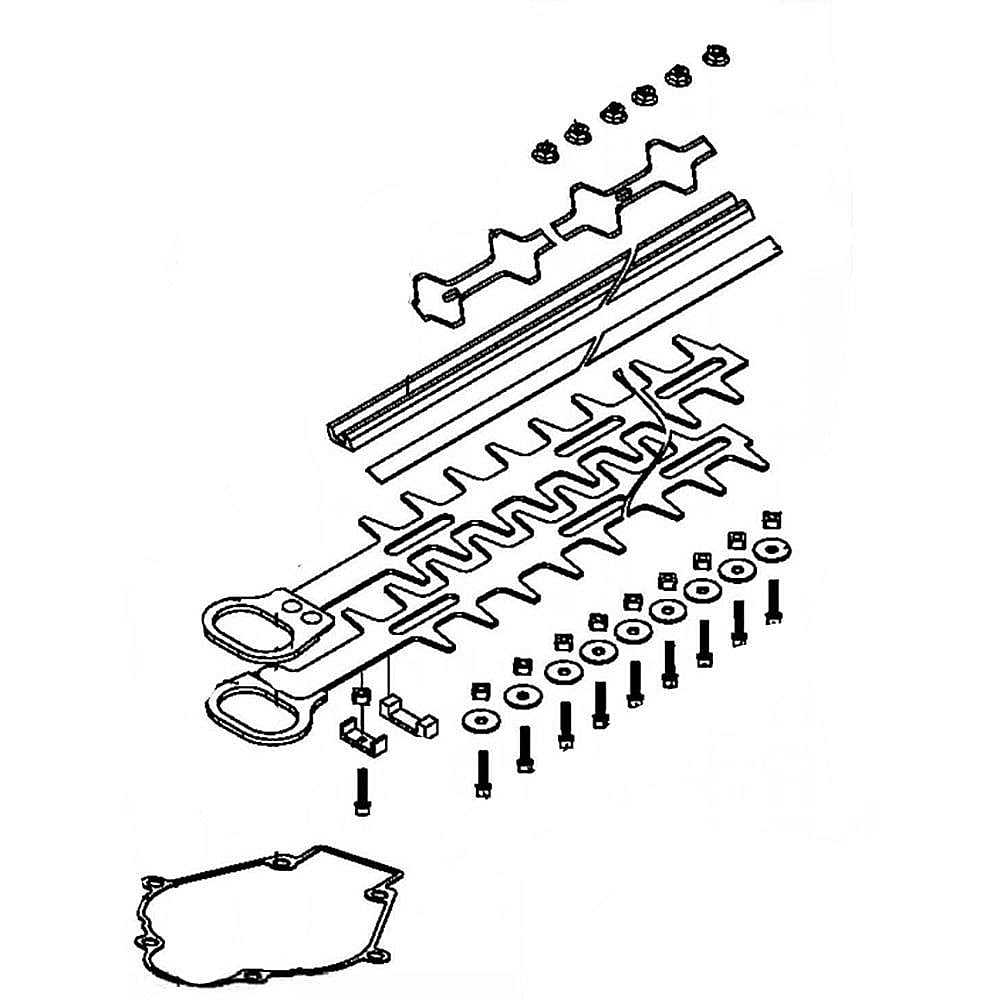Part #590462201, Hedge Trimmer Blade Assembly