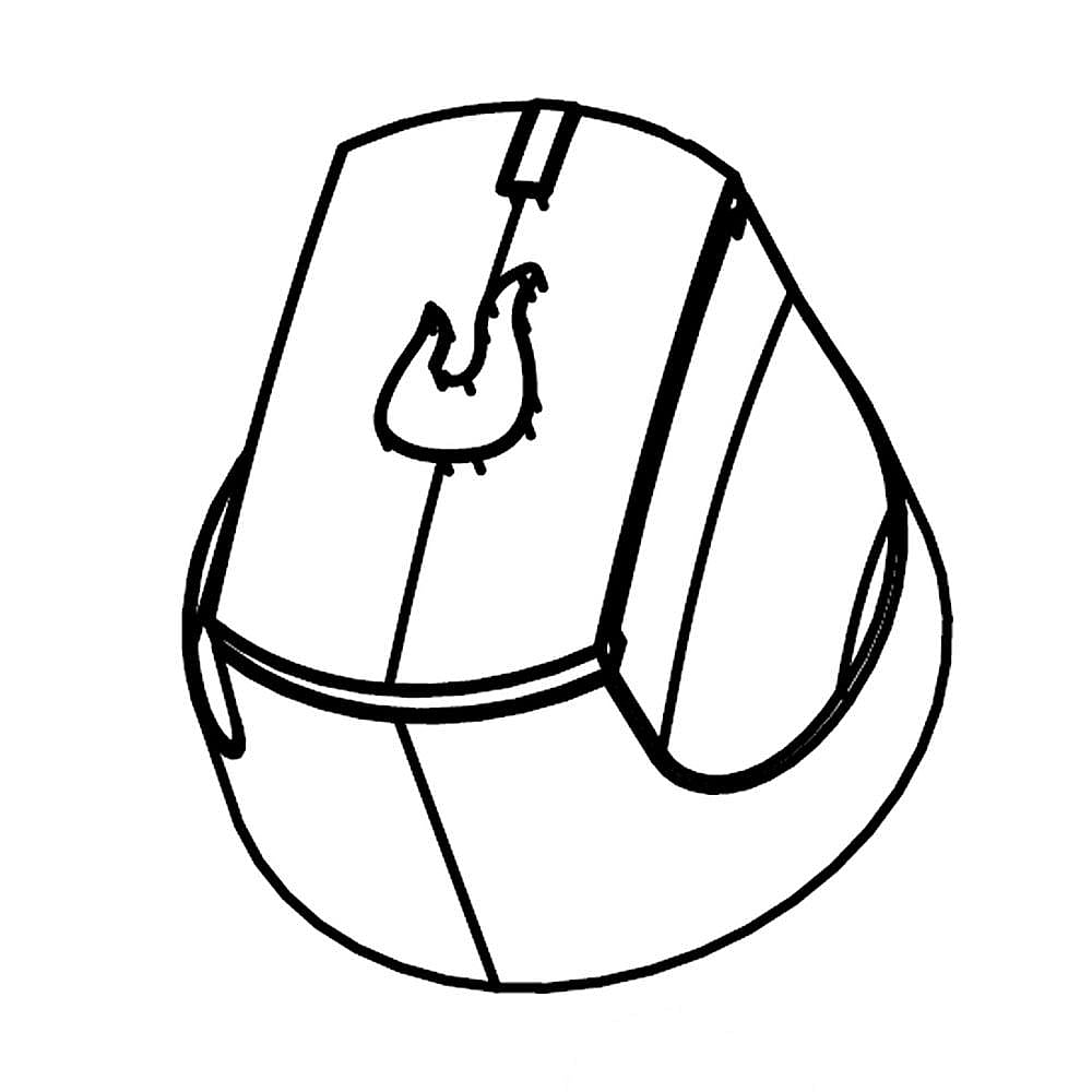 Part #29105060, Gas Grill Burner Knob