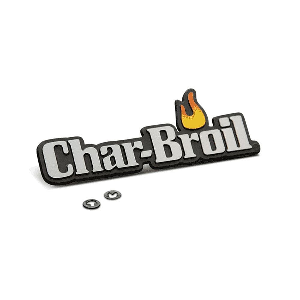 Part #80000100, Char-Broil Grill Logo Plate