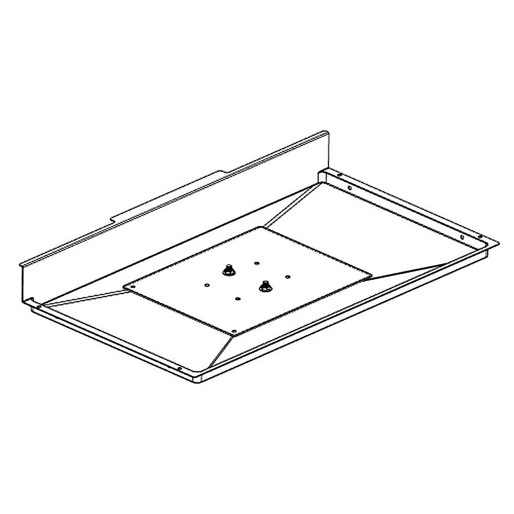 Gas grill grease clearance tray