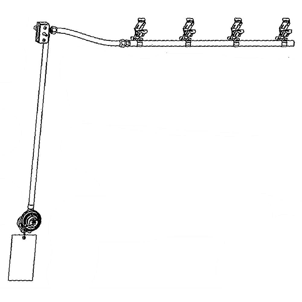 Gas Grill Burner Valve and Regulator Assembly G470 5600 W1 parts