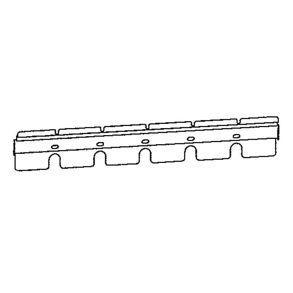 Part #g614-00B3-W1, Char-Broil Gas Grill Burner Heat Shield, Upper
