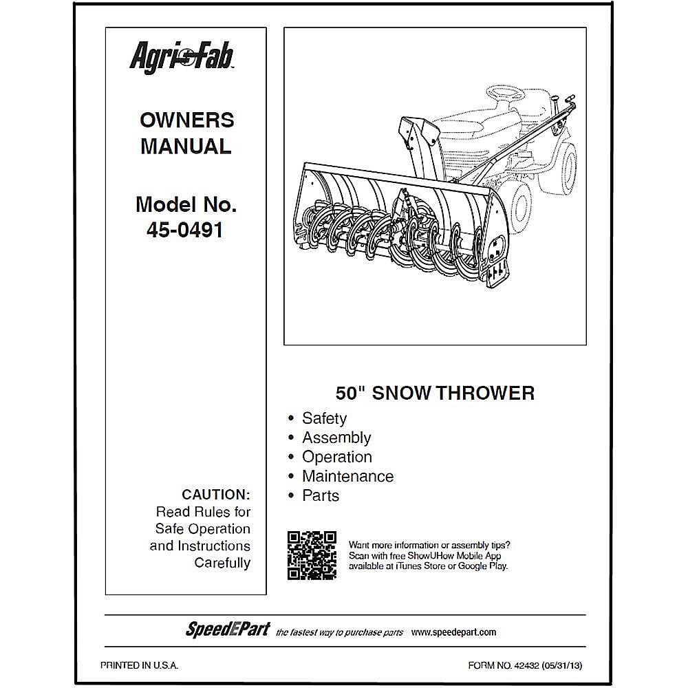 Snowblower Owners Manual