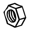 Agri-Fab Lawn & Garden Equipment Nut, 1/4 x 20-in