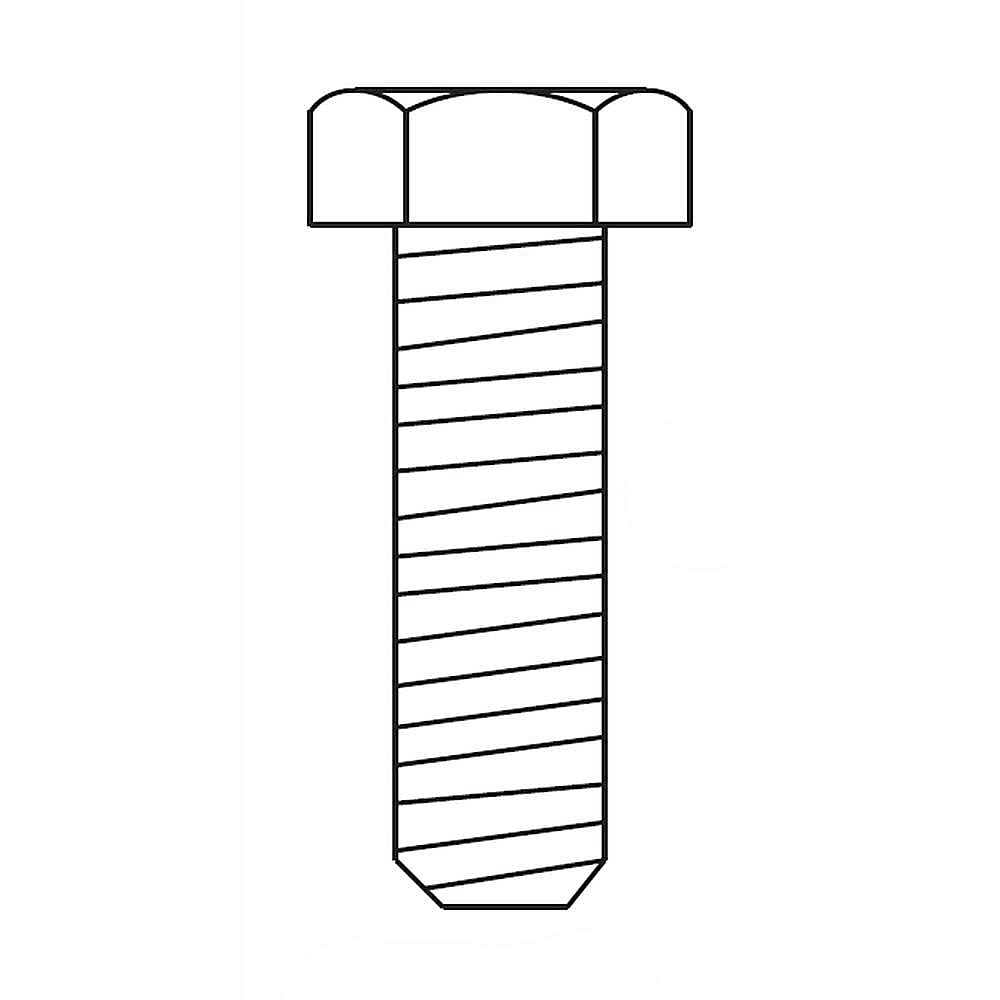 Part #43063, Lawn Tractor Attachment Bolt, 5/16-18 X 1-In