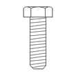 Agri-fab Lawn Tractor Attachment Bolt, 5/16-18 X 1-in 43063
