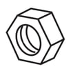 Lawn Tractor Attachment Hex Lock Nut, 5/16-in