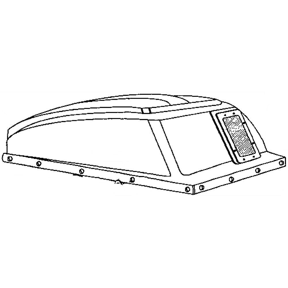 Part #44791, Craftsman Poly Hard Top (Available Only With Item No. 81)