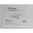 Craftsman Lawn Tractor Snowblower Attachment Owner's Manual for Craftsman 486248460 - Part 47069