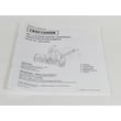 Craftsman Lawn Tractor Snowblower Attachment Owner's Manual for Craftsman 48624839 - Part 47721