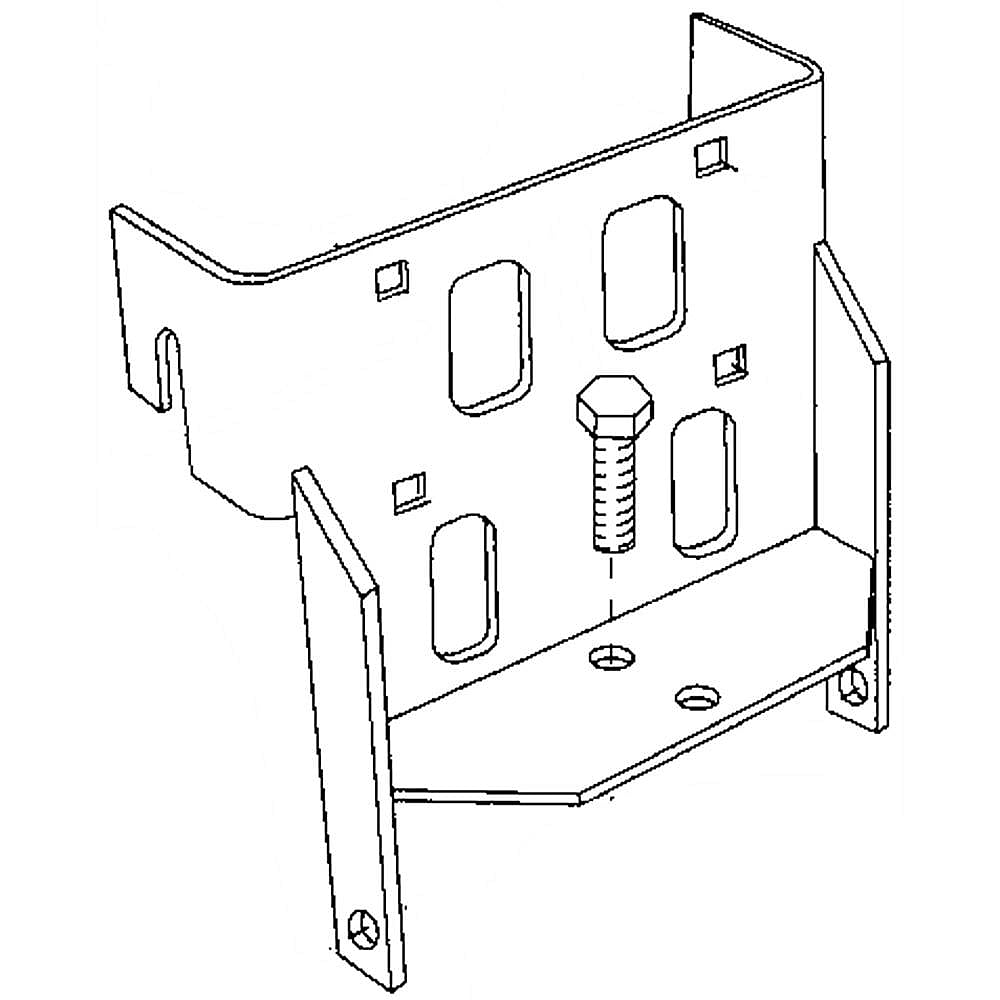 Part #65409Bl3, Lawn Tractor Sleeve Hitch Attachment Mounting Bracket (Replaces 65409) / 22.00 x 17.00 x 5.75