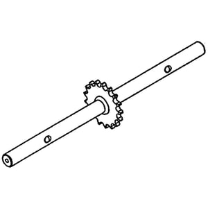 Lawn Tractor Tiller Attachment Tine Shaft And Sprocket Assembly (replaces 66269) 68674