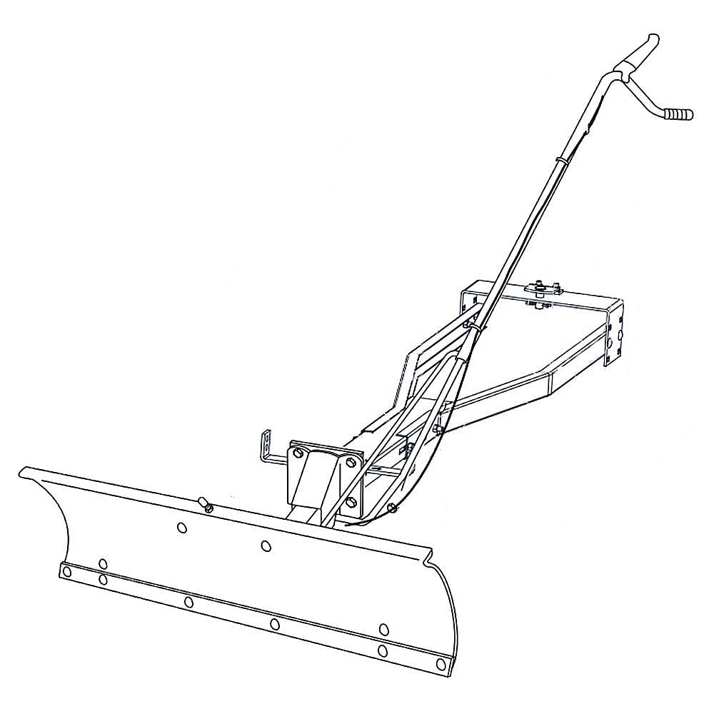 Part #lbd48E, Lawn Tractor Snow Blade | 50.37 x 18.25 x 6.87