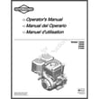 Briggs & Statton Owner's Manual for Briggs & Stratton 120312-0143-E2 - Part 277040