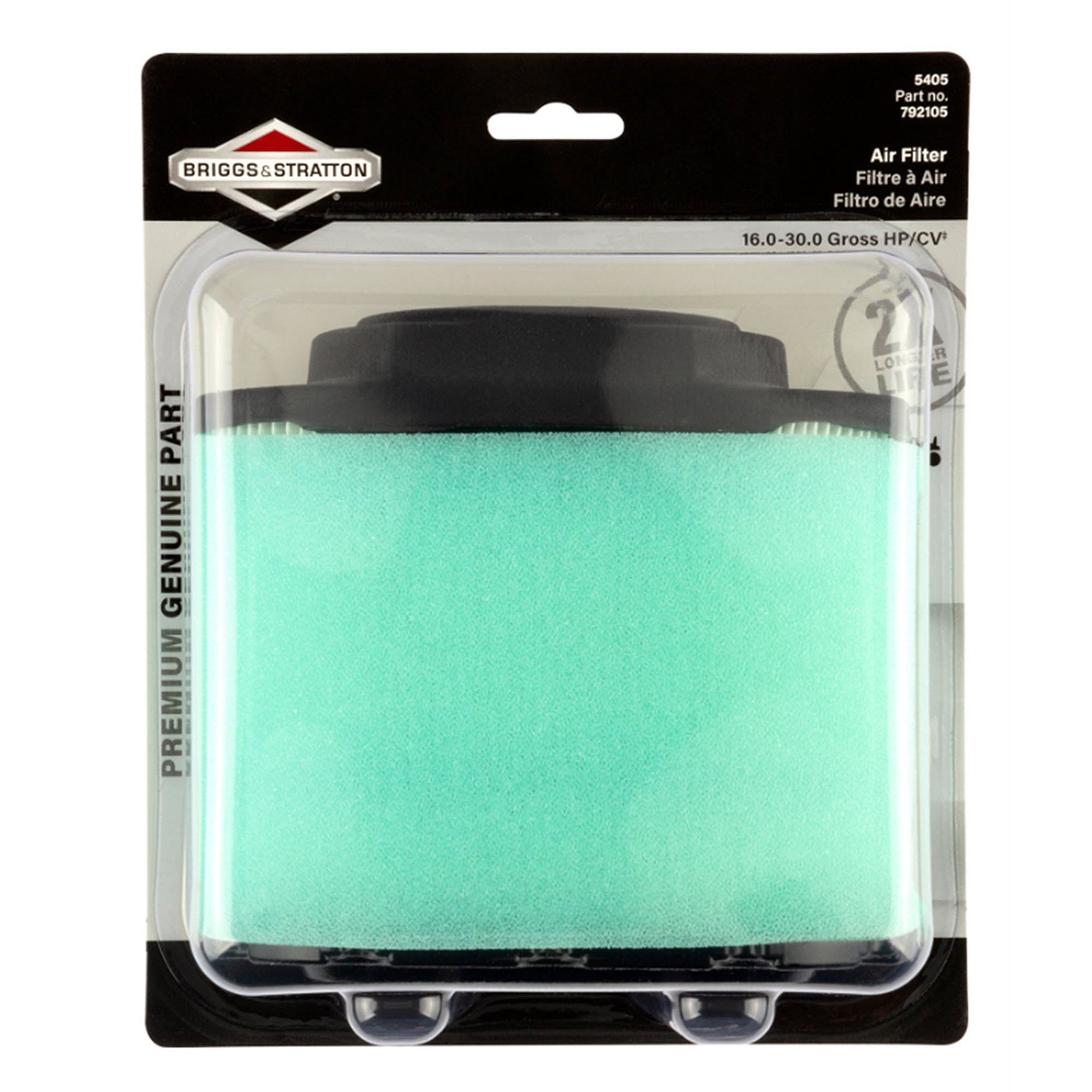 Briggs & Stratton Part #5405K, Air Filtr W/ Pre Cln