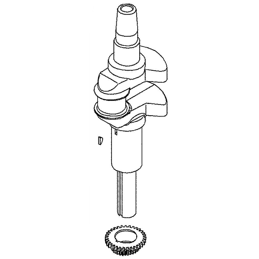 Part #593417, Briggs & Stratton Lawn & Garden Equipment Engine Crankshaft