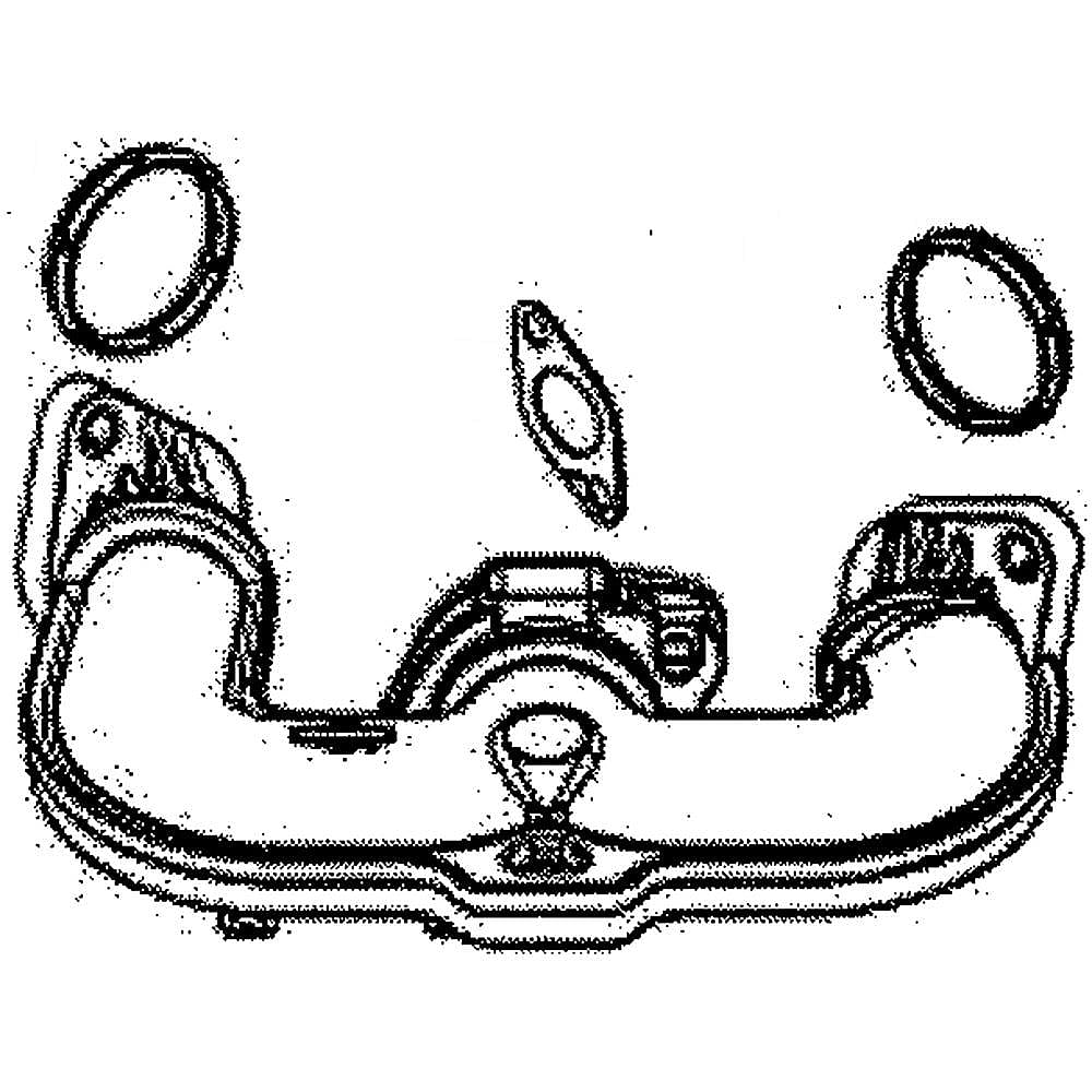 Part #594206, Lawn & Garden Equipment Engine Exhaust Manifold