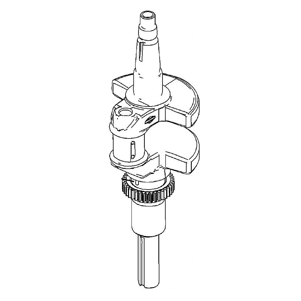 Part #595726, Lawn & Garden Equipment Engine Crankshaft (Replaces 595704, 699701, 796237)