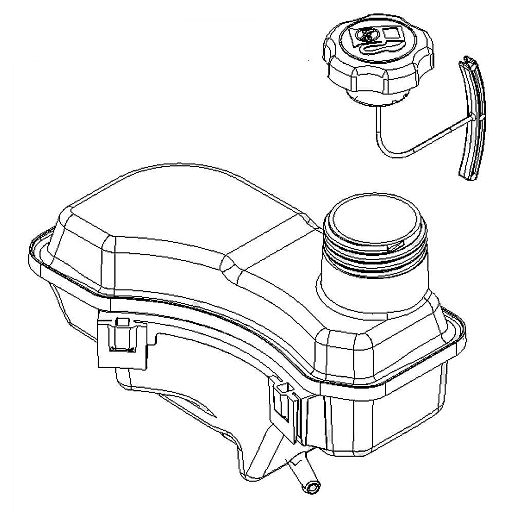 Part #596513, Lawn & Garden Equipment Engine Fuel Tank