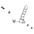 Briggs & Stratton Snowblower Hand Lever, Right for Briggs & Stratton 1696610-03 - Part 707800