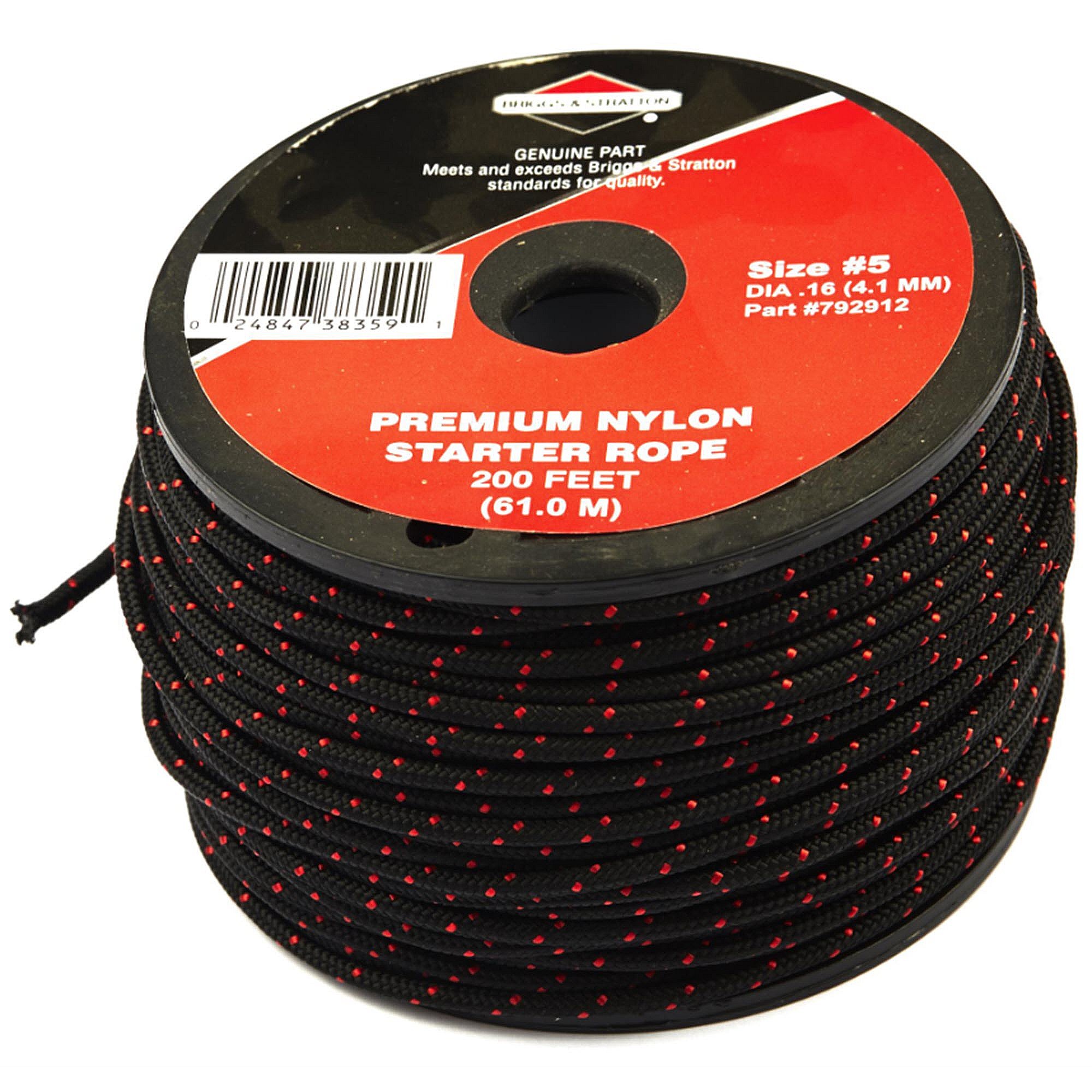 Part #792912, Briggs And Stratton Rope Bulk-#5 200 Ft / 5.00 x 5.00 x 3.50