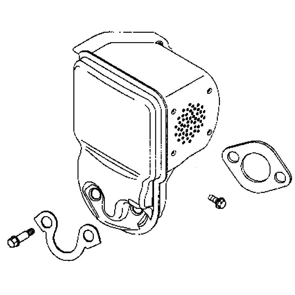 Briggs & Stratton Part #794949, Lawn & Garden Equipment Engine Muffler | 9.05 x 7.45 x 7.38