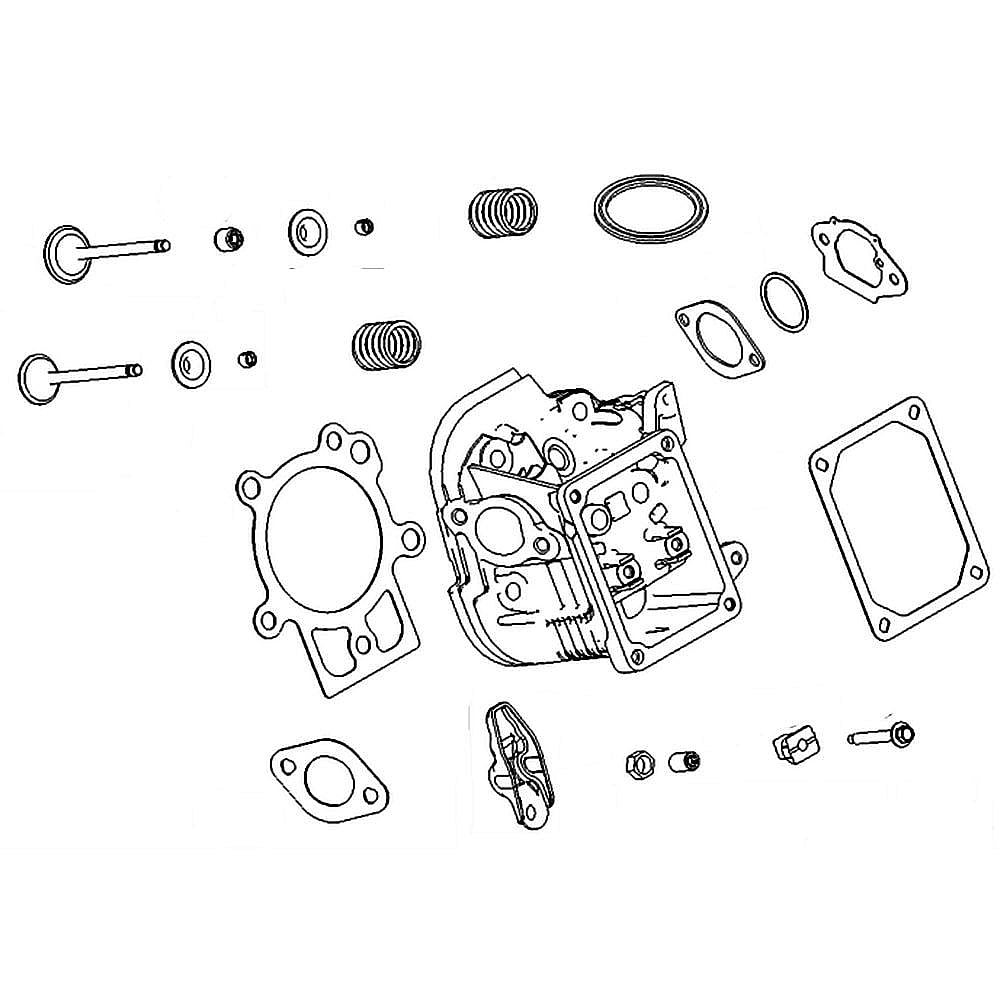 Part #799858, Lawn & Garden Equipment Engine Cylinder Head Assembly