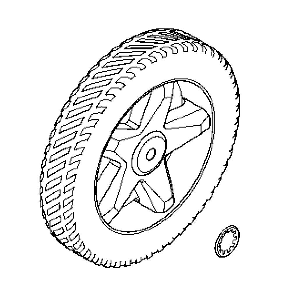 Part #84001734, Pressure Washer Wheel