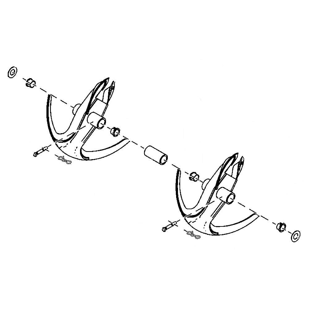 Part #84003701, Snowblower Auger Assembly, Left